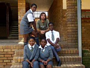 at school in Mamelodi